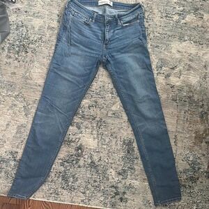 Abercrombie & Fitch Super Skinny Jeans Womens Size 8R W29 L31 Blue Denim